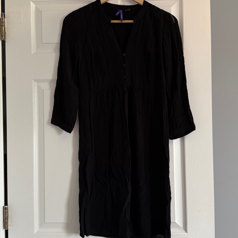Seraphine Maternity Black 3/4 Sleeve Dress